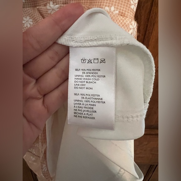 Urban Outfitters Audrey Mini Dress Beige Floral Size Medium - Picture 8 of 12